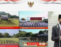 Presiden Jokowi Lantik Perwira Lulusan 2021 di Istana Merdeka, Diikuti Secara Virtual di Masing-masing Markas Akademi