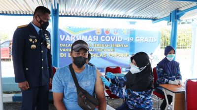 Sukseskan PON XX, Lanud SPR Laksanakan Serbuan Vaksin ke Venue