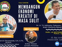Webinar Perwarna, Membangun Ekonomi Kreatif di masa Sulit, Hadirkan Wakil Walikota Bekasi sebagai Narasumber
