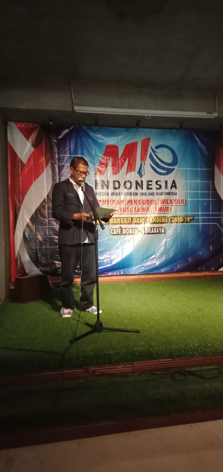 Sekjen Pimpinan Pusat MIO Indonesia Bpk. Frans X Watu | Membacakan SK Pengurus MIO Provinsi Jawa Timur