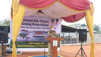 Peletakan Batu Pertama Pembangunan Krematorium Wujud Harmonisasi Di Kota Bekasi.