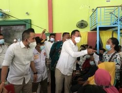 Targetkan 1000 orang DPD, DPC Partai Gerindra Sumut dan Deli Serdang Mengadakan Vaksinasi di Labuhan Deli