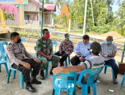 Sinergitas TNI Dan Polri Bersama Ciptakan Kamtibmas Di Desa Binaan
