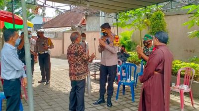 Perayaan Natal 2021,Kapolres Klungkung Melakukan Pengecekan di Sejumlah Gereja