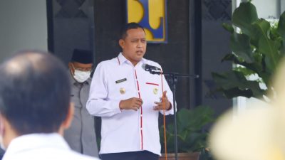Wakil Walikota Bekasi Pimpin Apel Evaluasi Kinerja DBMSDA 2021