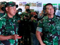 Pangdam III/Slw Menyambut Kedatangan Panglima TNI Dan Tinjau Kesiapan Satgas Yonif Raider 301/PKS Brigif 15 Kujang II