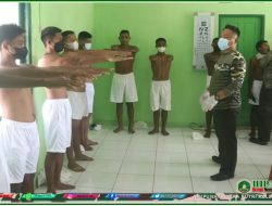 KODIM 1709/YAWA Adakan Pemeriksaan Kesehatan Gratis Bagi Para Pemuda Calon Prajurit TNI Binaannya