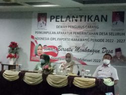 Abdul Halim Sukhaeri Kades Desa Duren Resmi Dilantik Jadi Ketua PAPDESI Karawang