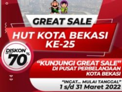 Bekasi Great Sale 2022, Diskon 25-70 Persen di Seluruh Pusat Perbelanjaan di Kota Bekasi