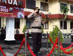 Polres Pasuruan Laksanakan Apel Gelar Pasukan dan Pergeseran Pasukan Ops Mantap Praja Tengger 2022