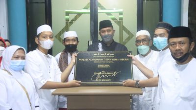 Plt Walikota Bekasi Resmikan Masjid Al Hidayah
