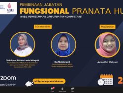 Humas Kota Bekasi Ikut Serta dalam Webinar Pembinaan Jabatan Fungsional Pranata Humas Tahun 2022