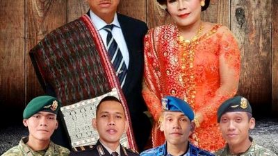 Foto: Potret Keluarga Kombes Pol (Purn) Dr. Maruli Siahaan, SH., MH dan 4 kakak adik sama-sama jadi Perwira TNI-Polri, Sukses di matra masing-masing.