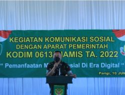 Kodim 0613/Ciamis Gelar Komsos dengan Aparat Pemerintahan Tahun 2022