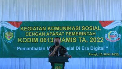 Kodim 0613/Ciamis Gelar Komsos dengan Aparat Pemerintahan Tahun 2022