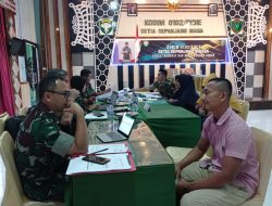 Kodim Pidie terima kunjungan Tim Wasev dari Inspektorat Jendral Mabes TNI