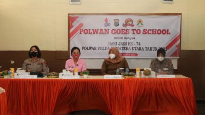 Polwan Goes to school, Polwan Polda Sumut berikan penyuluhan untuk generasi muda