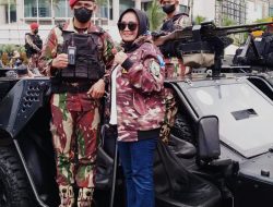 KB-FKPPI 0907 Kabupaten Bekasi ikut hadir meriahkan Defile pasukan dan alutsista HUT ke-77 TNI di Bundaran Hotel Indonesia