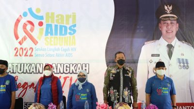 Peringatan Hari AIDS Sedunia, Pemerintah Kota Bekasi Gelar Kampanye Simpatik dan Pemberian Santunan