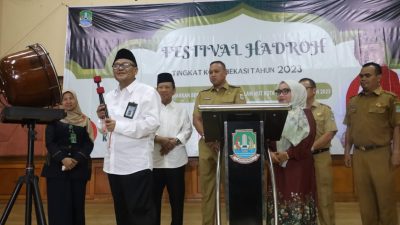 Plt. Wali Kota Buka Festival Hadrah Jelang HUT Kota Bekasi ke 26 Tahun.