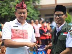 Meriahnya Penyambutan Plt Walikota Bekasi, Siswa Siap Terima Materi Wawasan Kebangsaan