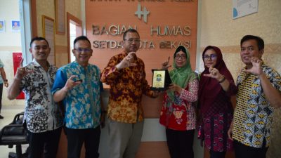 PPID Utama Kota Bekasi menerima Asistensi Peningkatan Kualitas Keterbukaan Informasi Publik Pemerintah Daerah dari Kemendagri