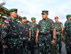 Panglima TNI Lepas Keberangkatan Satgas Pamtas RI–PNG