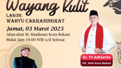 Jelang Hut Kota Bekasi, Disparbud Kota Bekasi Akan Menyelenggarakan Pagelaran Wayang Kulit Di Alun Alun M. Hasibuan.
