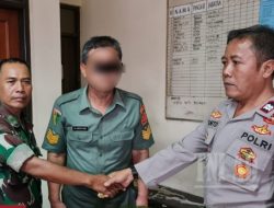 TNI Gadungan diamankan Serda Ayupti Babinsa Jati Luhur