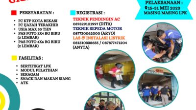 Disnaker Kota Bekasi Gandeng 3 LPK Pelatihan Pencaker