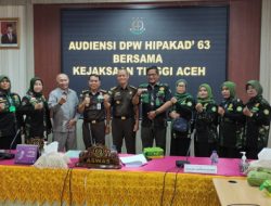Kejati Aceh Menerima Audiensi Pengurus DPW Hipakad63 Aceh