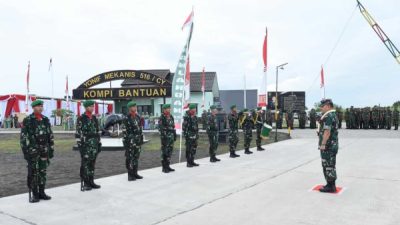 Kasad Tinjau Pembangunan Rumdis Prajurit Yonmek 516/Caraka Yudha