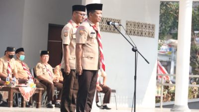 Sekretaris Daerah Pimpin Peringatan Upacara Hari Pramuka ke 62 Tahun Tingkat Kota Bekasi