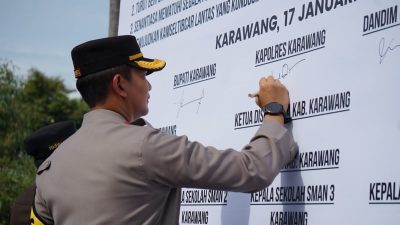 Kapolres Karawang dan Forkopimda Satukan Visi, Gelar Deklarasi Anti Penggunaan Knalpot Brong