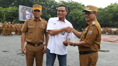 Saat Apel, Pj. Wali Kota Bekasi Launching Aplikasi PAKUMIS.