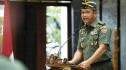 Kasad Terima Laporan Korps Kenaikan Pangkat 15 Pati TNI AD