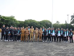 Wali Kota juga melepas kontingen atlet Pekan Olahraga Pelajar Daerah (Popda) XIV 2025 yang akan bertanding di Kota Bandung