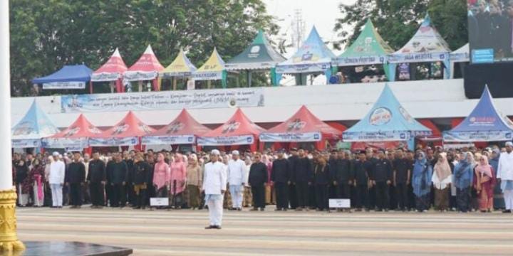 Kadis Kominfo Pimpin Upacara Hari Jadi ke-392 Karawang, Sebut Suatu Kehormatan