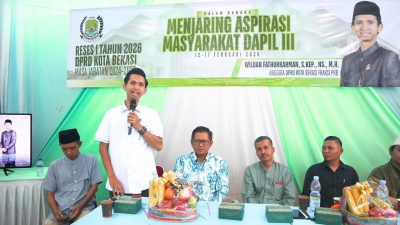 Reses I 2026, Wildan Dorong Pengadaan Fasos–Fasum di Bantargebang